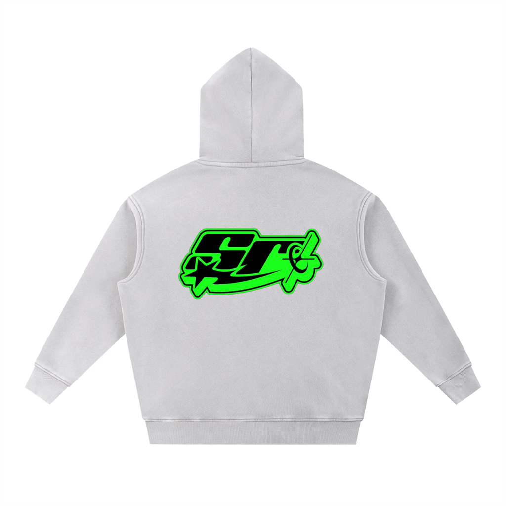 Snow Wash Fleece Oversize Hoodie