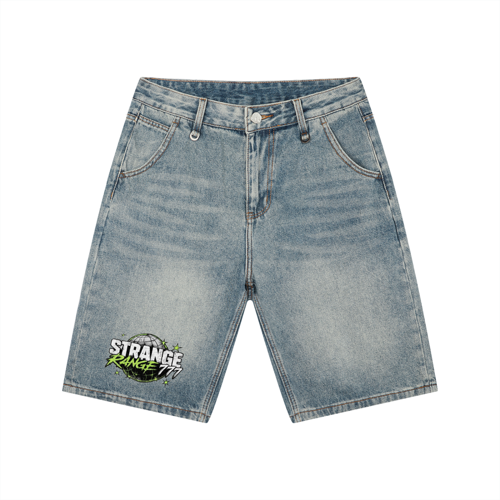 Men's Vintage Wash Denim Shorts