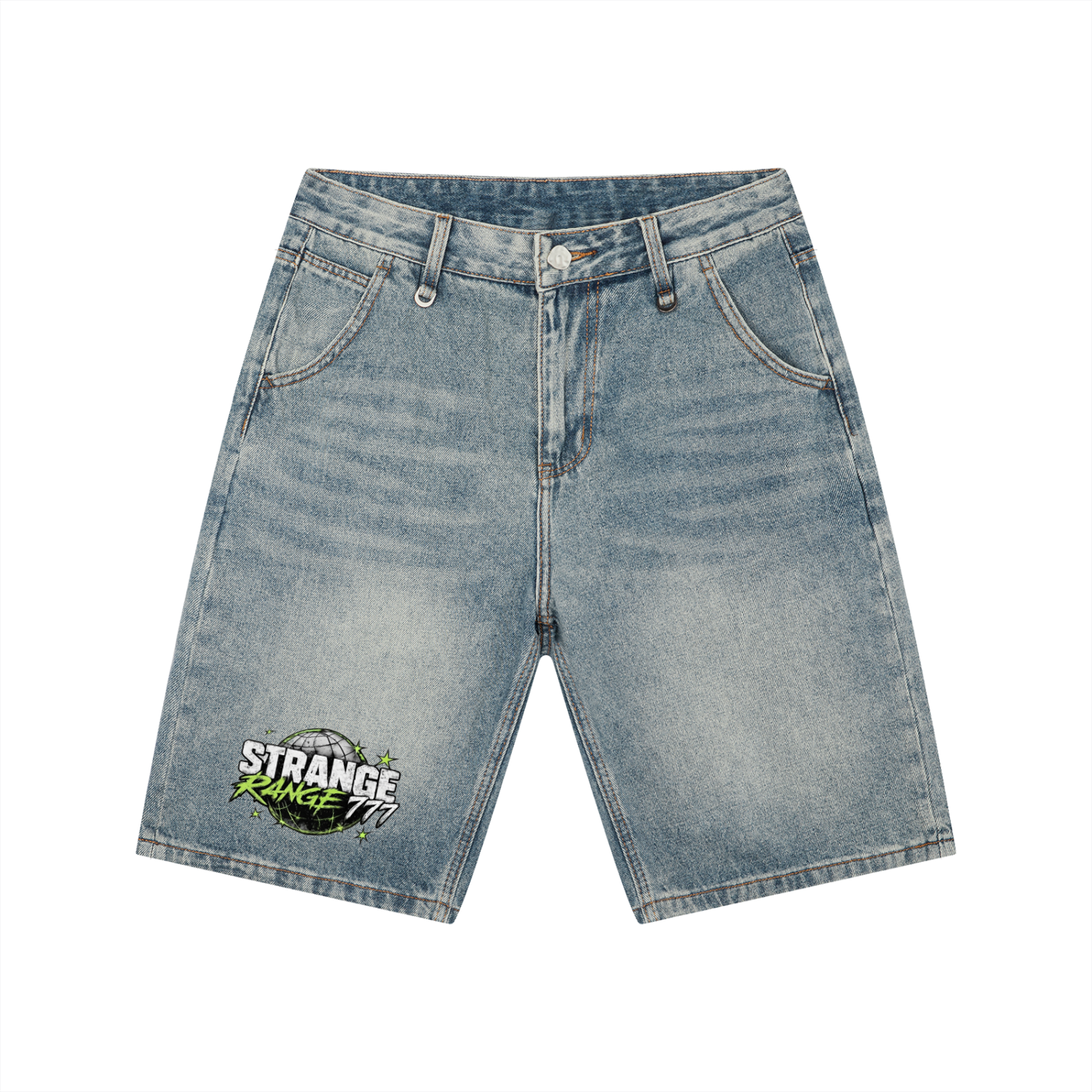 Men's Vintage Wash Denim Shorts