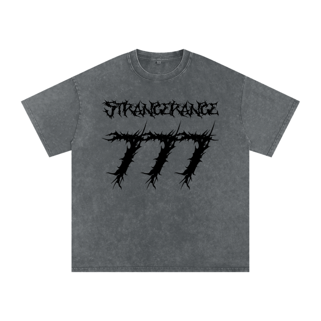 Snow Washed Oversized Cotton T-Shirt