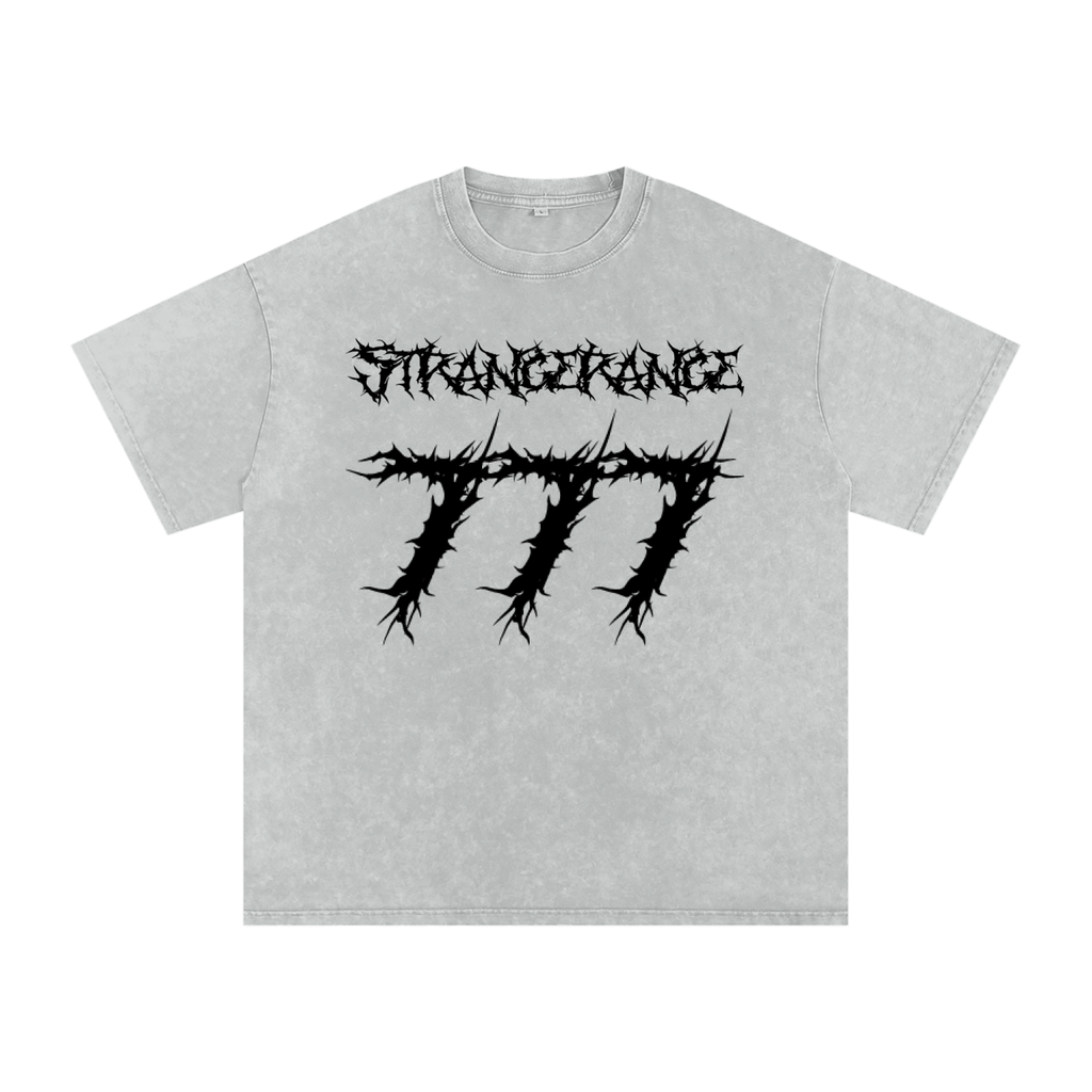 Snow Washed Oversized Cotton T-Shirt