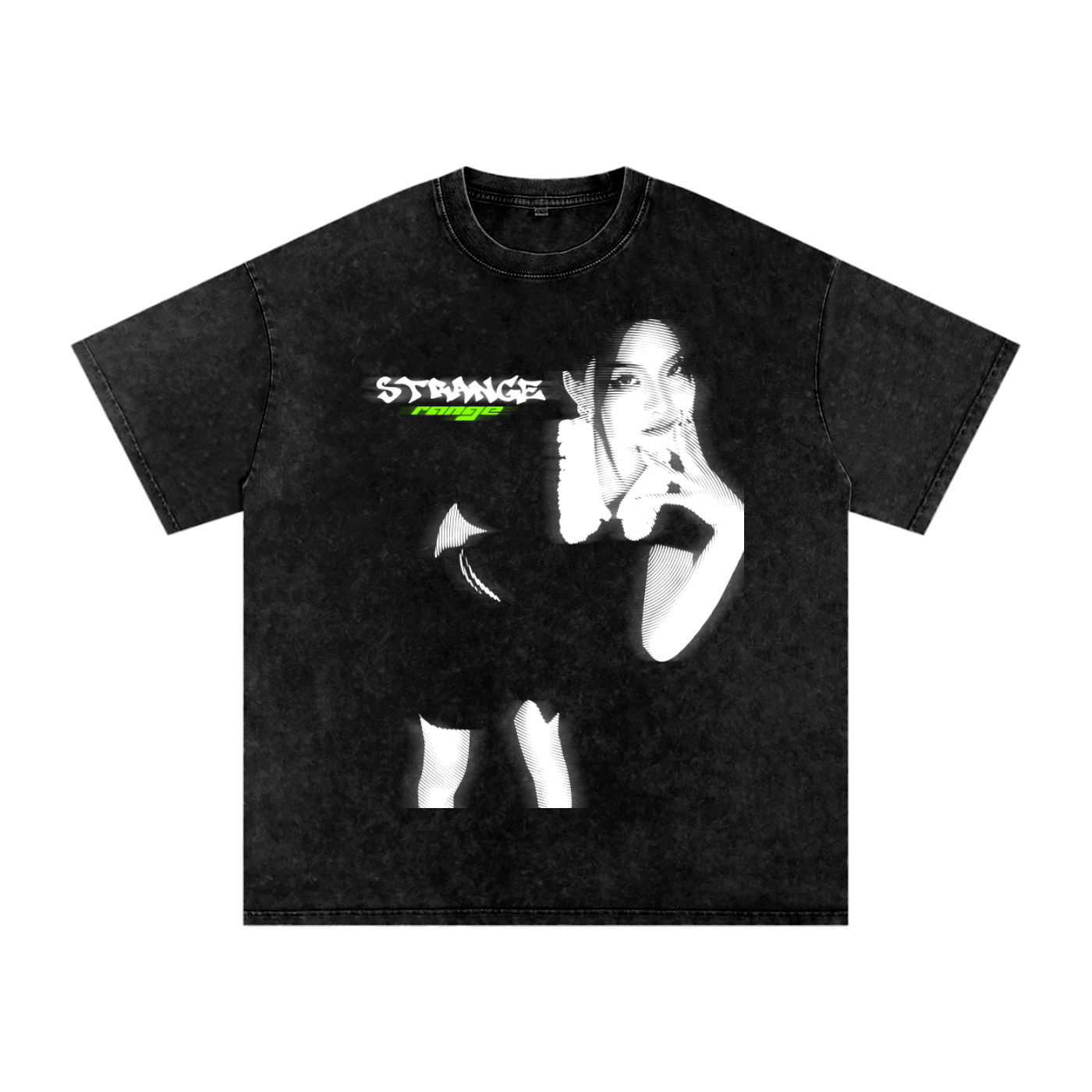 Snow Washed Oversized Cotton T-Shirt