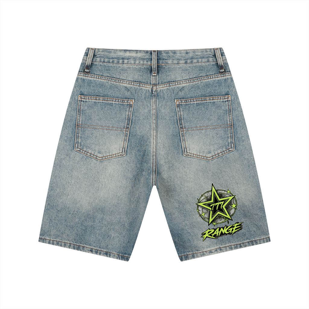 Men's Vintage Wash Denim Shorts