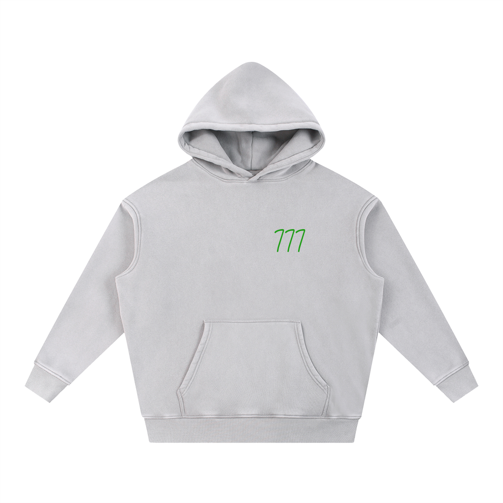 Snow Wash Fleece Oversize Hoodie