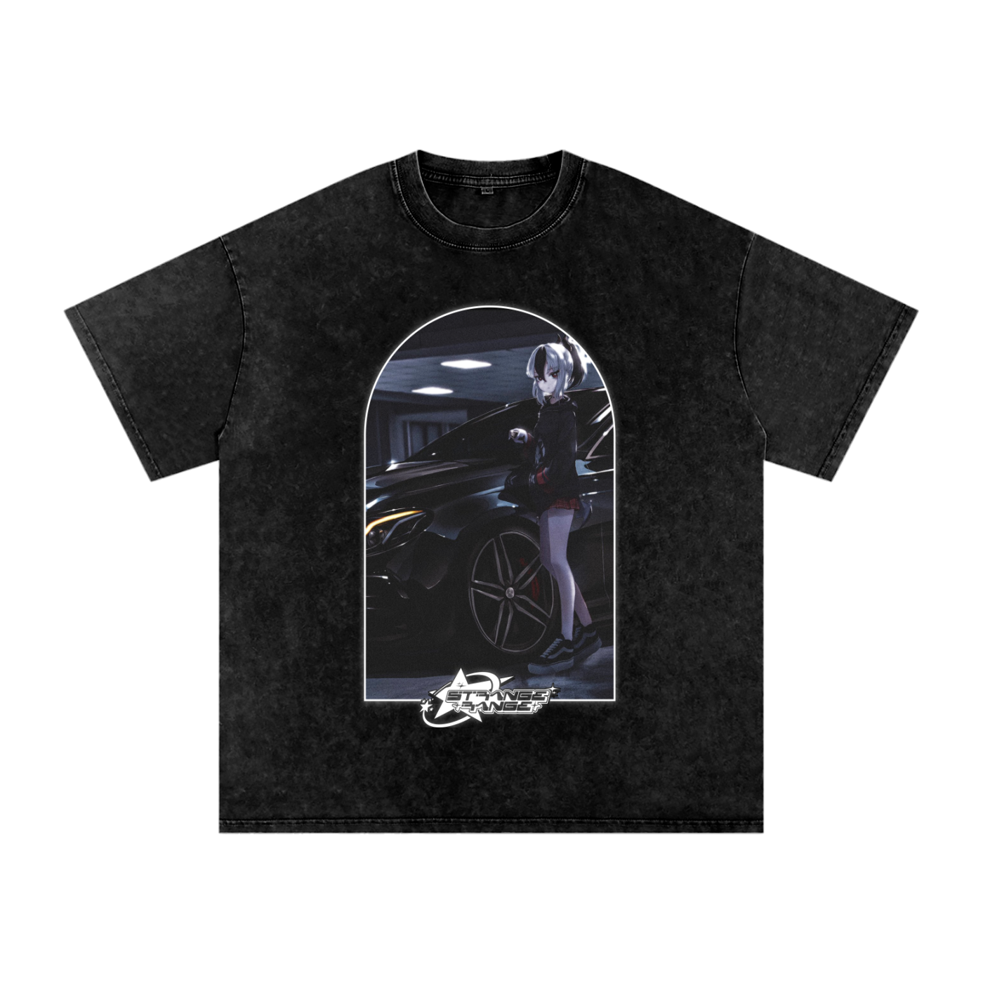 Snow Washed Oversized Cotton T-Shirt